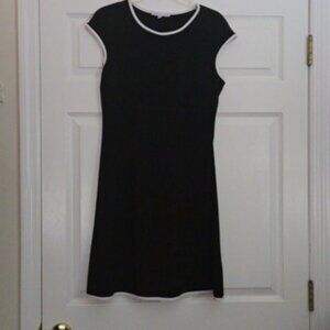 Womens knee length black dress
